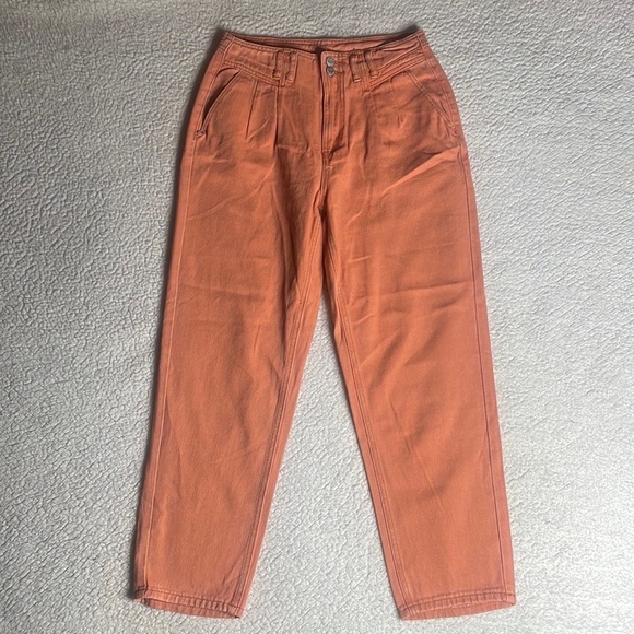 Pleated denim Jeans Peach Size Small - Picture 7 of 8